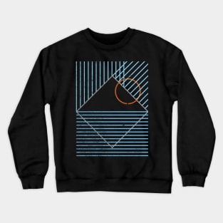 Retro Mountain Sunset Crewneck Sweatshirt